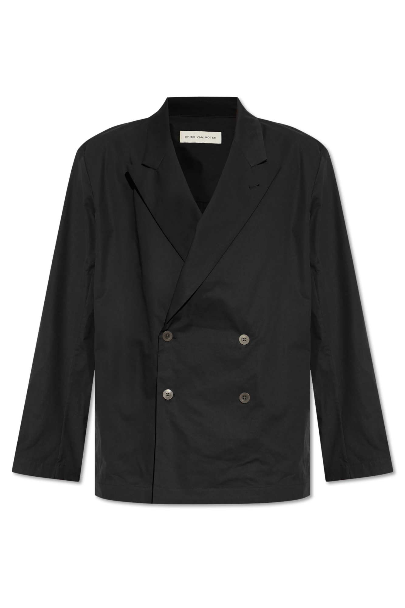 Black Double-breasted blazer Caplans Dries Van Noten - Vitkac AS